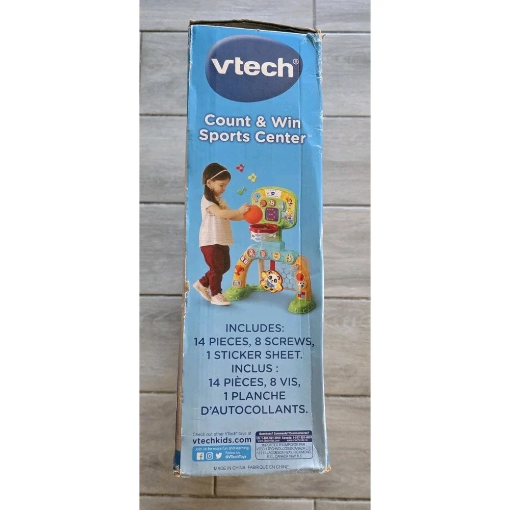 New VTech Count & Win Sports Center with Basketball and Soccer Ball Kids Play